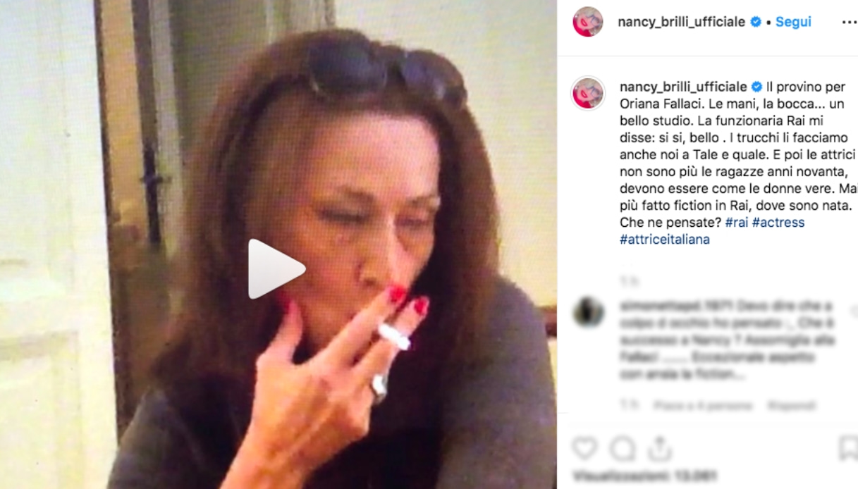 Nancy Brilli Unleashes Against Rai The Post On Instagram And The Controversy