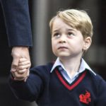 Kate Middleton, George's first day at school. But she is not there