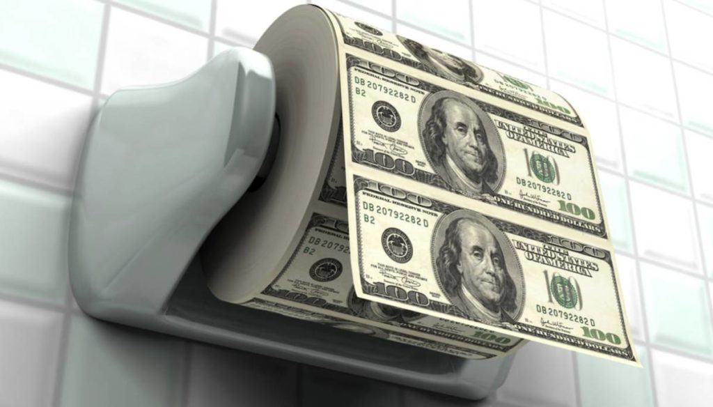 The new vip toilet paper: cleaning has never been so expensive