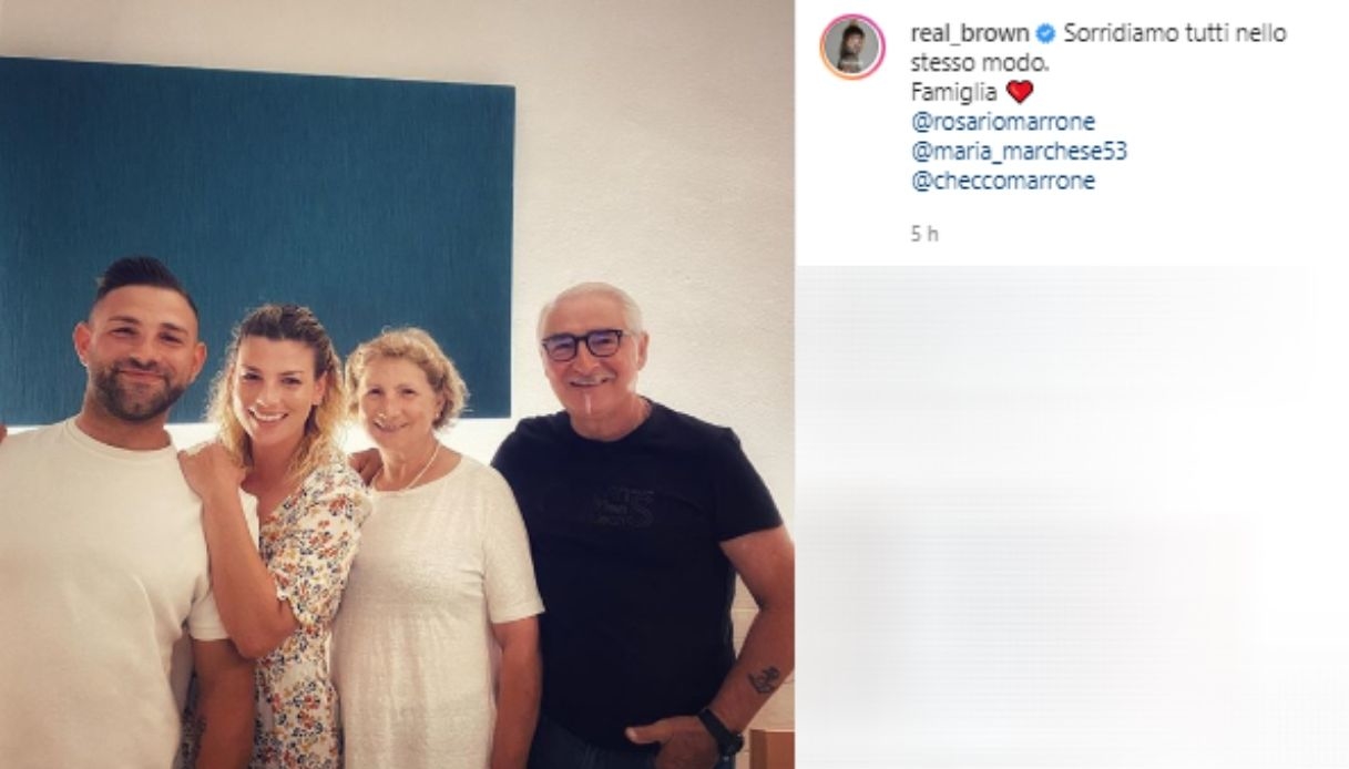 Emma Marrone and her family