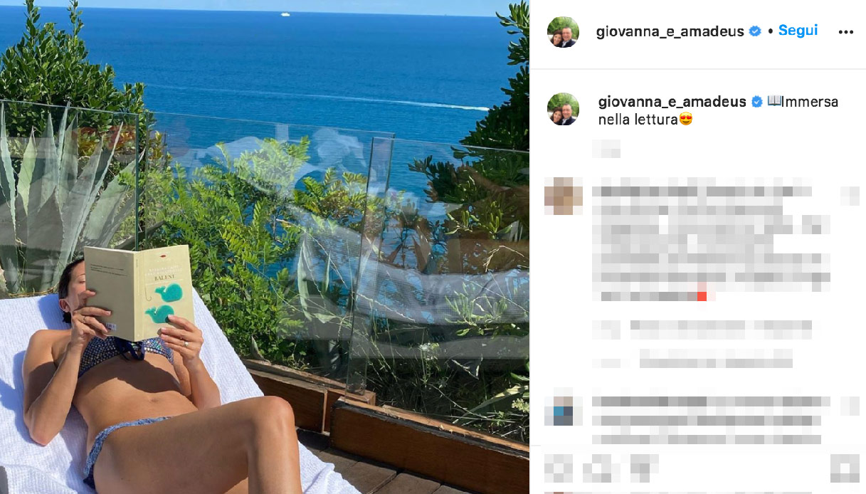 Giovanna Civitillo, the wife of Amadeus Instagram