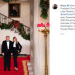 Melania Donald Trump Natale Casa Bianca