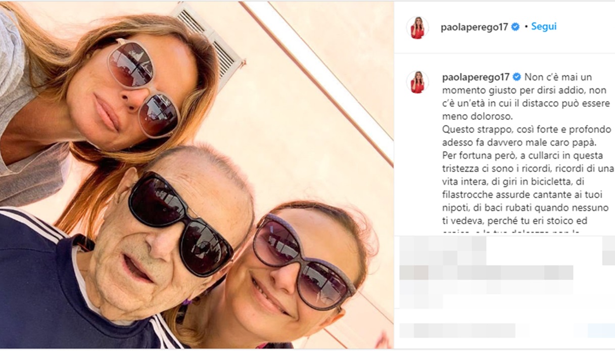 Paola Perego dad Instagram