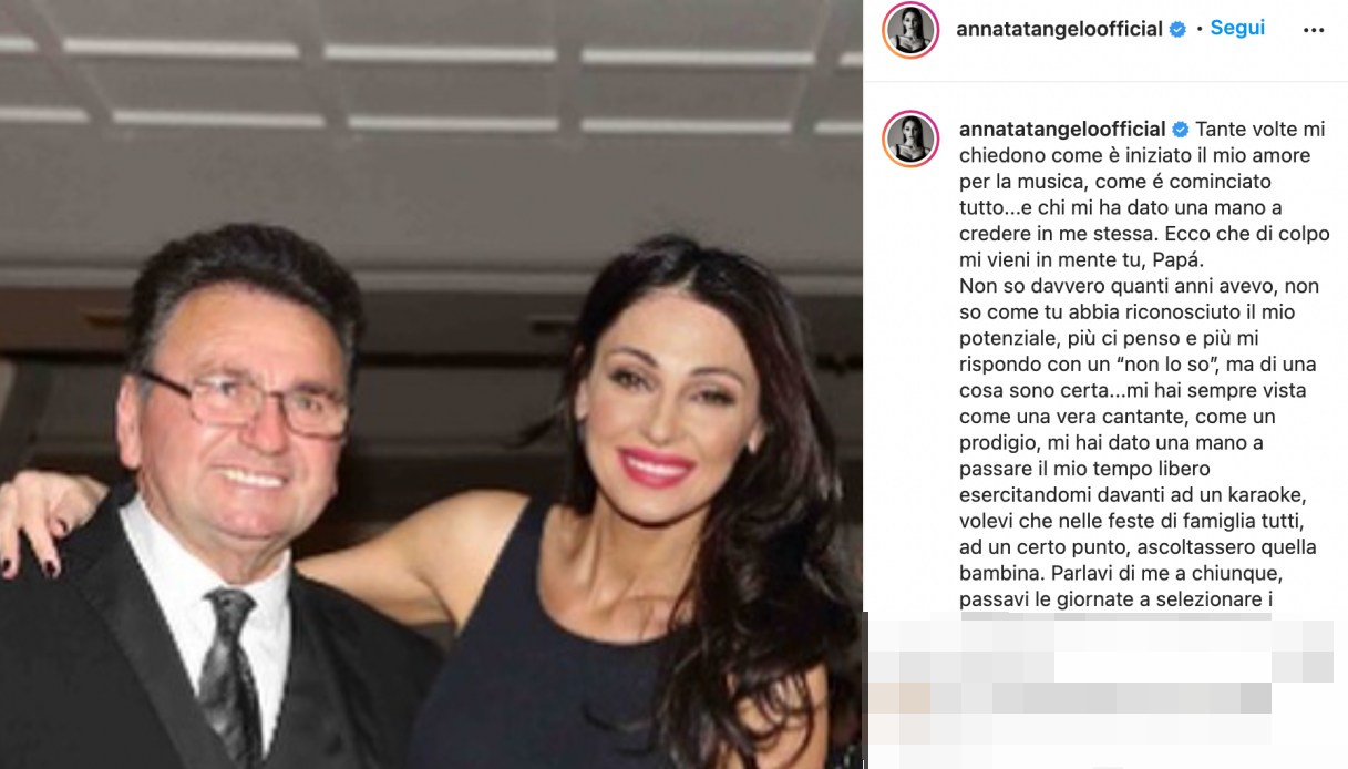 Anna Tatangelo, the sweet dedication to dad on Instagram - Tips for ...