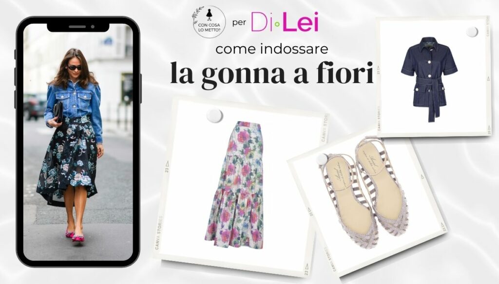 How to combine the long floral skirt: look ideas