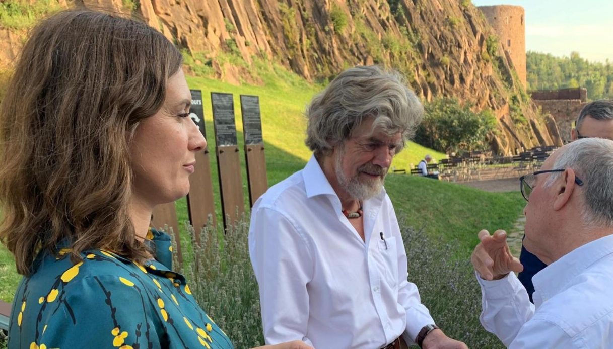 Reinhold Messner and Diane Schumacher