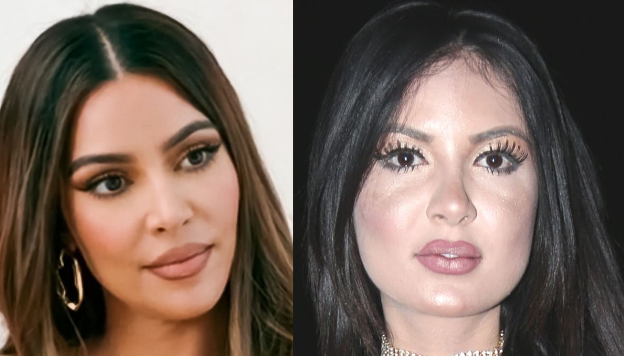Kim Kardashian and her lookalike Jennifer