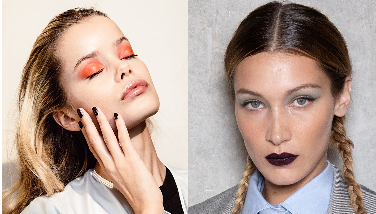 How to combine lipstick and eye makeup