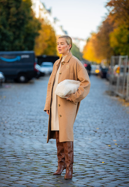 How to wear the camel coat in the fall
