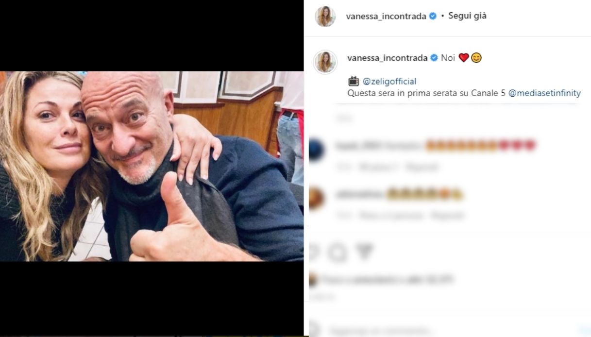 Vanessa Incontrada and Claudio Bisio on Instagram