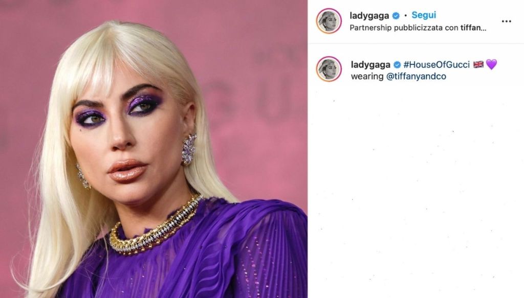 purple makeup Lady Gaga