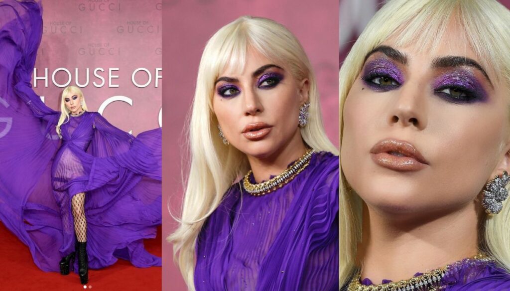 Lady Gaga purple makeup: how to do it at home