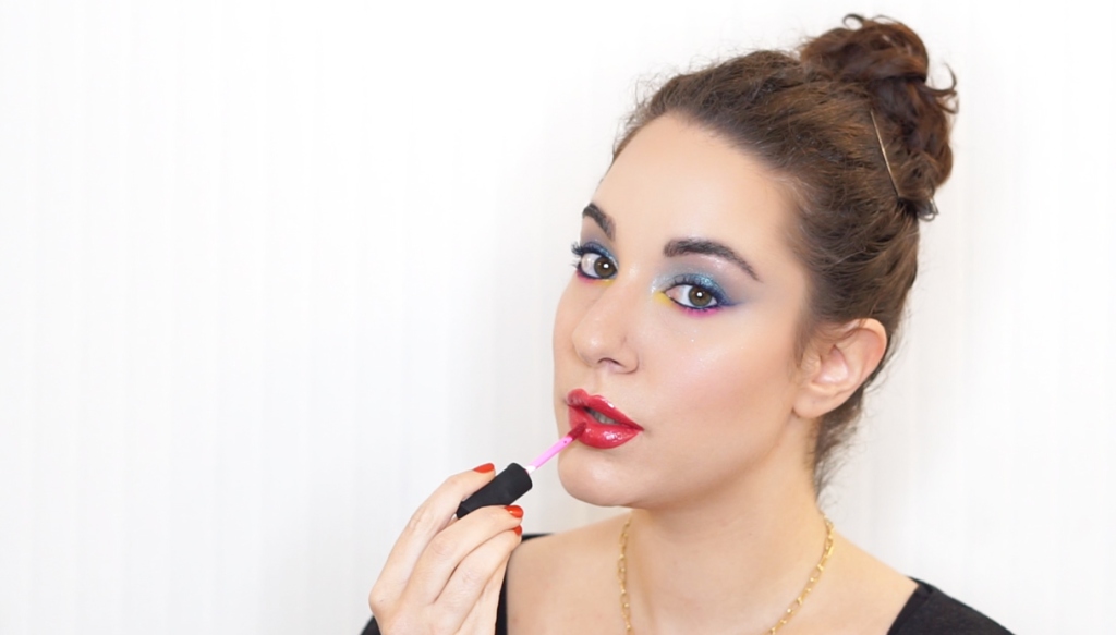 makeup makeup colorful red lipstick