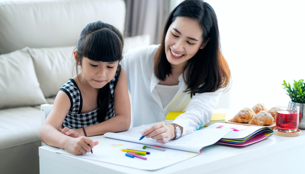 Don't your children like English?  Use parenting guides