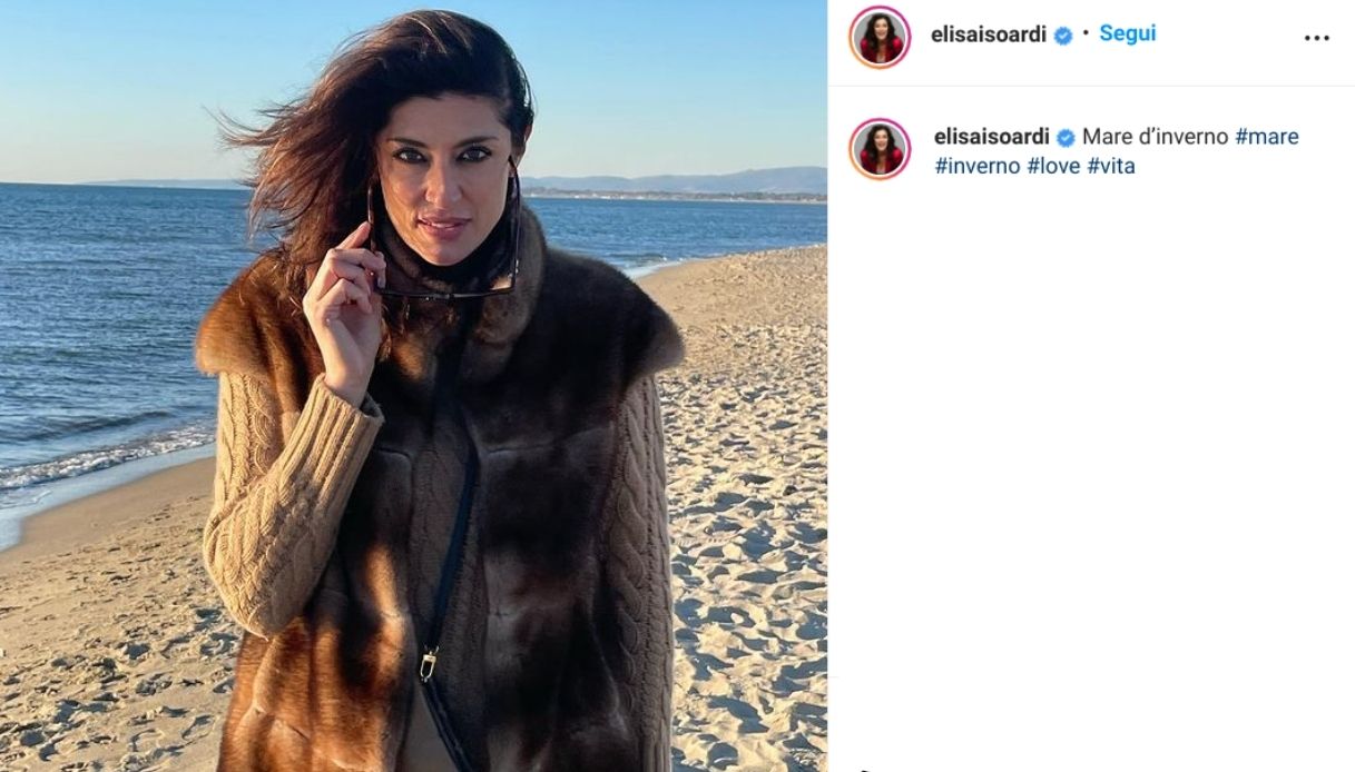Elisa Isoardi, the post on Instagram