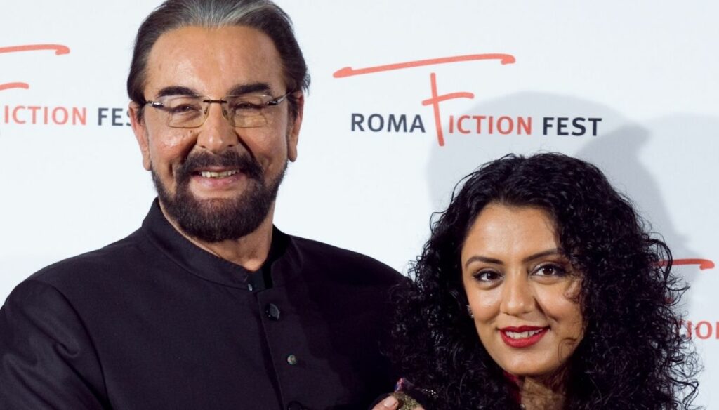 Kabir Bedi, who is the (very young) wife Parveen Dusanj