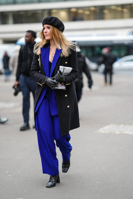 How to combine blue and black: look ideas