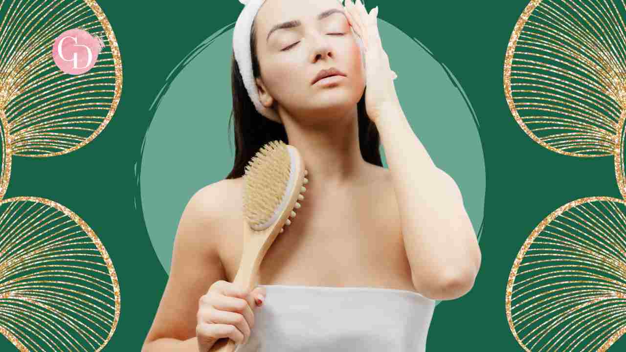 woman with dry brushing 