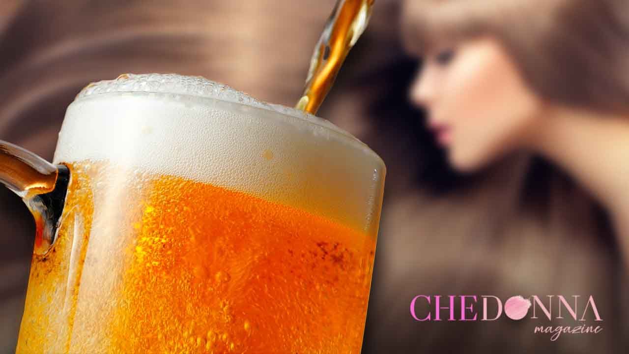 beer in your hair