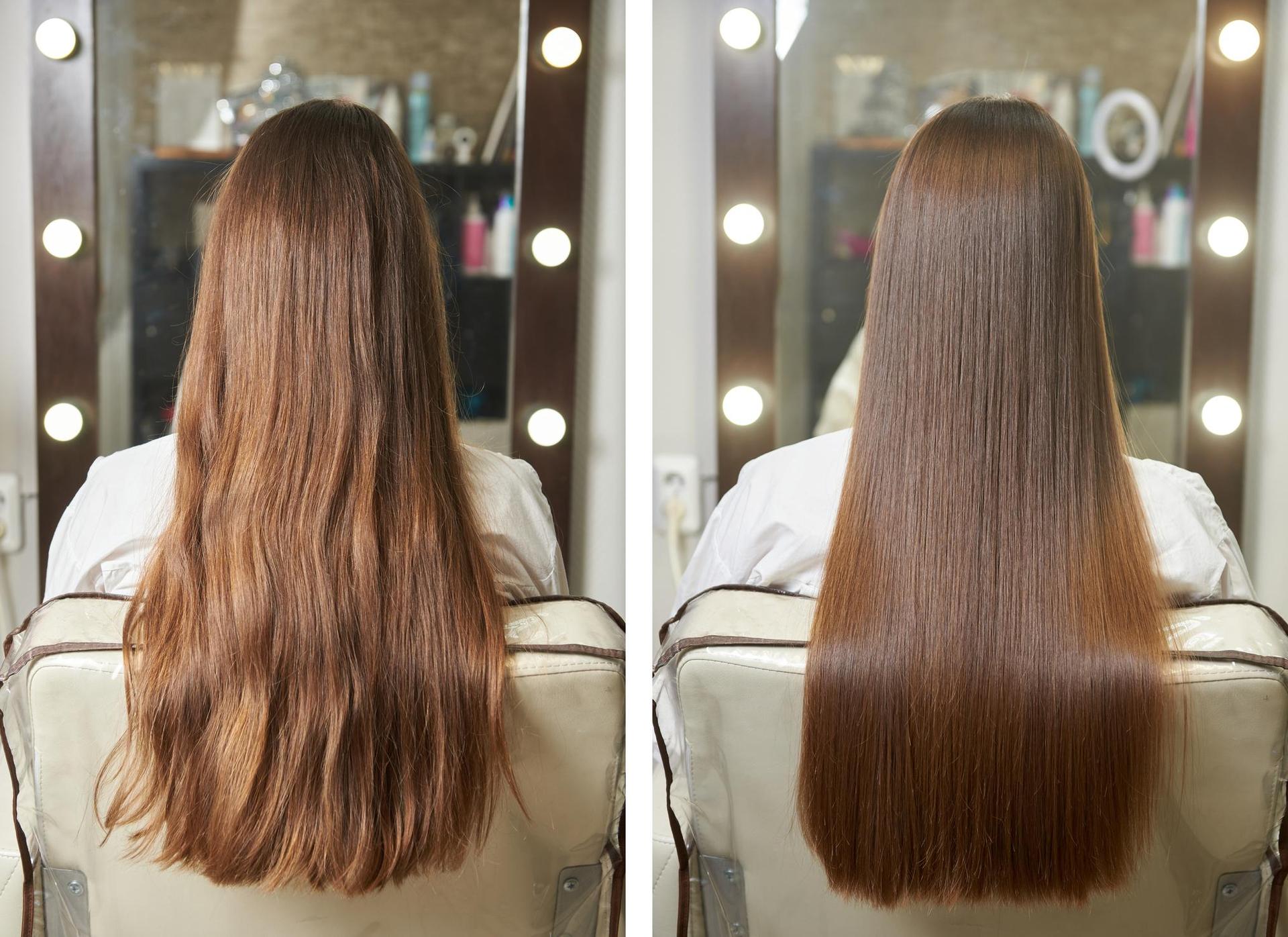 Apply to hair for 15 minutes.  It costs pennies, but it gives the effect of lamination from a salon