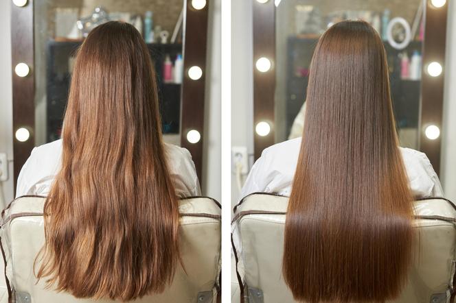 Apply to hair for 15 minutes.  It costs pennies, but it gives the effect of lamination from a salon