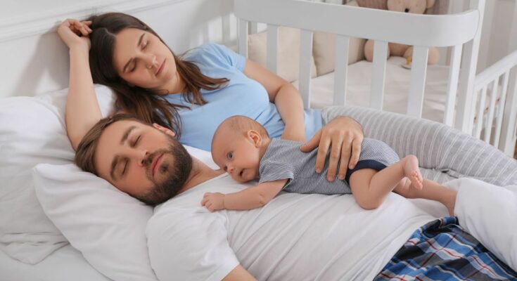 How much is parental sleep debt in baby's first year?
