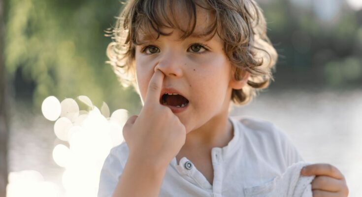 Is there a risk for baby eating their boogers?