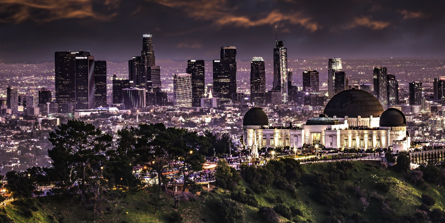 Los Angeles bei Nacht.
