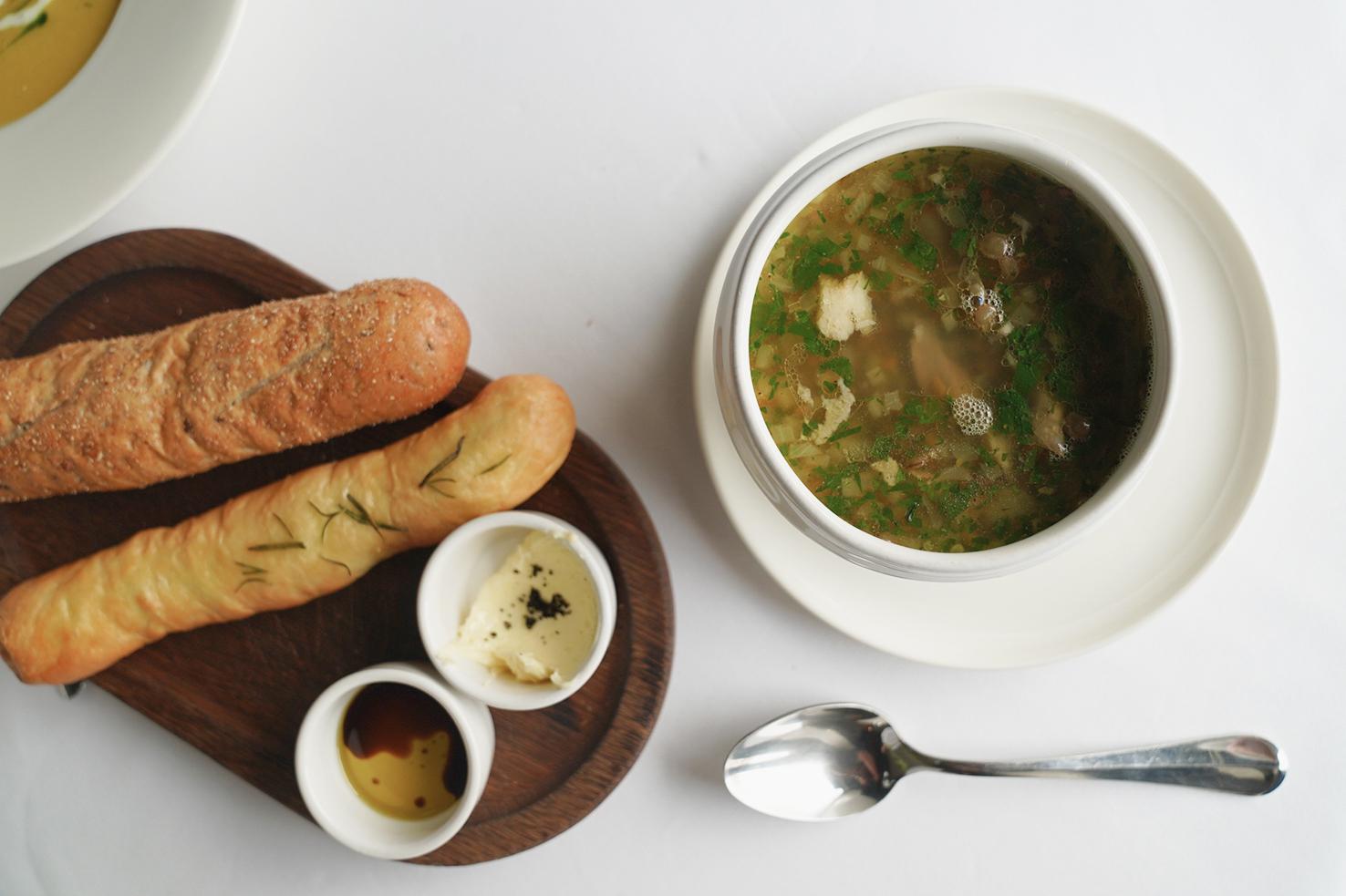 Lentil soup with duck, Vanil restaurant