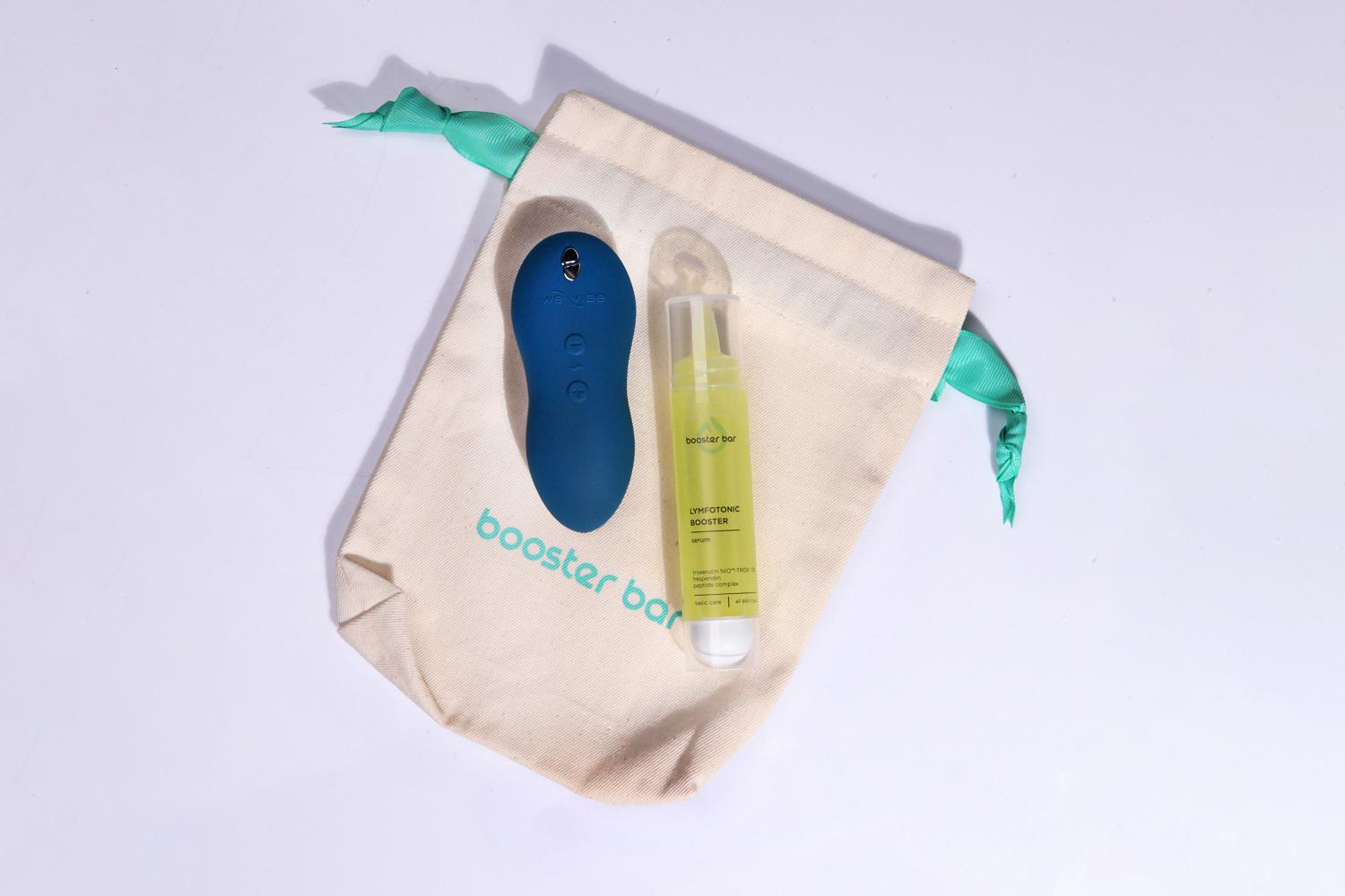 Limited set with We-Vibe Touch X vibration massager and lymphatic drainage booster serum for face and eyelids Lymfotonic Booster