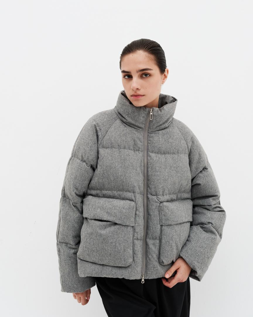 Down jacket made of waterproof woolen coat fabric, Cocos, RUB 28,990.  (cocos-moscow.ru)
