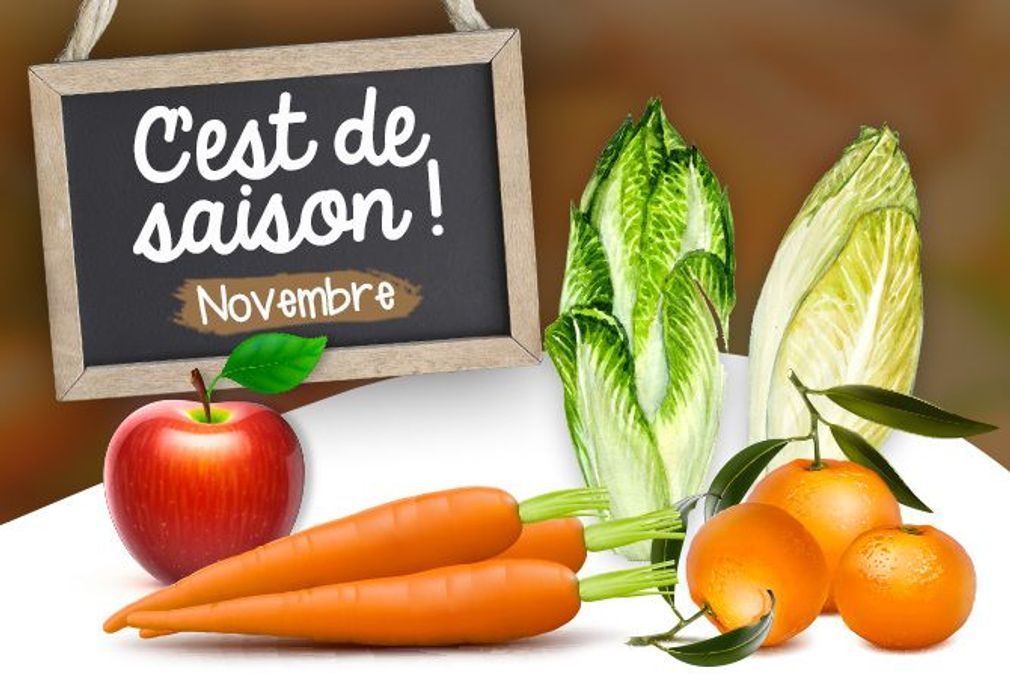 November: seasonal fruits, vegetables and fish