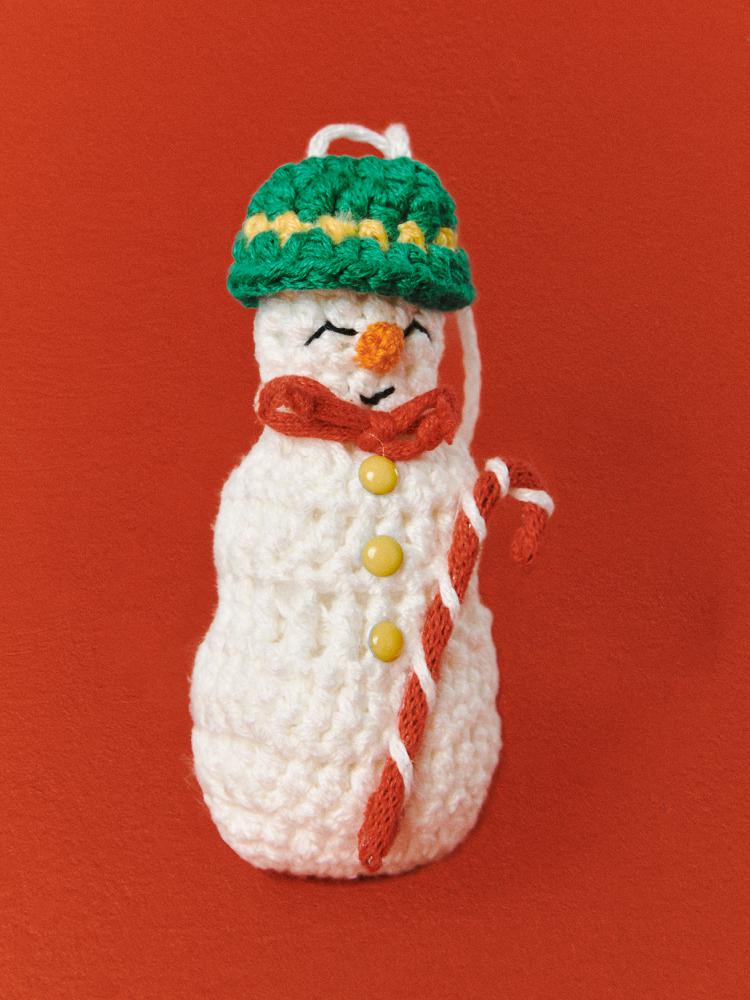 Knitted Christmas tree toy “Snowman”, 2Mood, 980 rub.  (www.2moodstore.com)