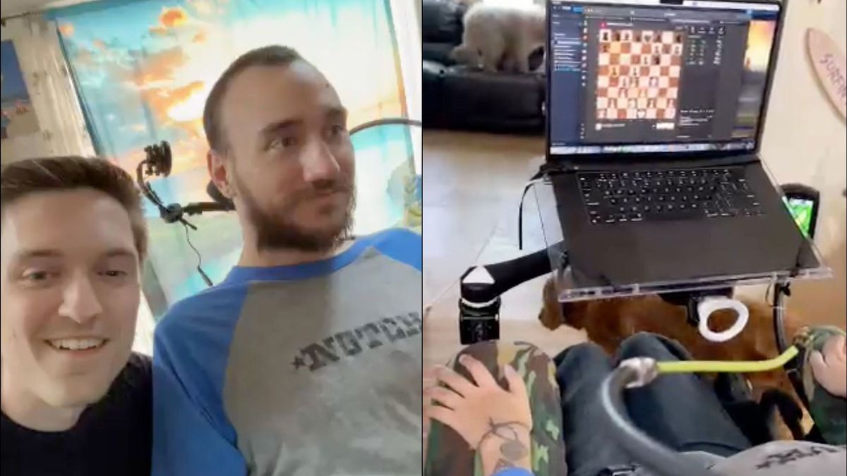 He plays chess with his mind thanks to the connected Neuralink implant in his brain