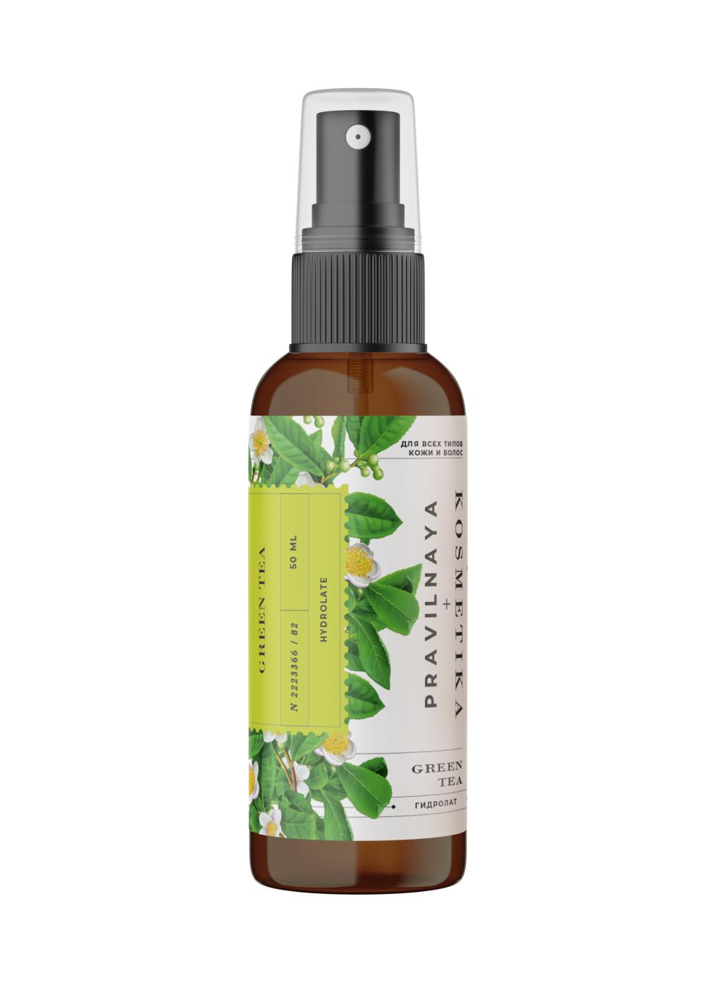 Hydrolate spray «Green tea»  for dry skin of face, body and hair, P+K Pravilnaya Kosmrtika, 395 rub.  («L'Etoile»)