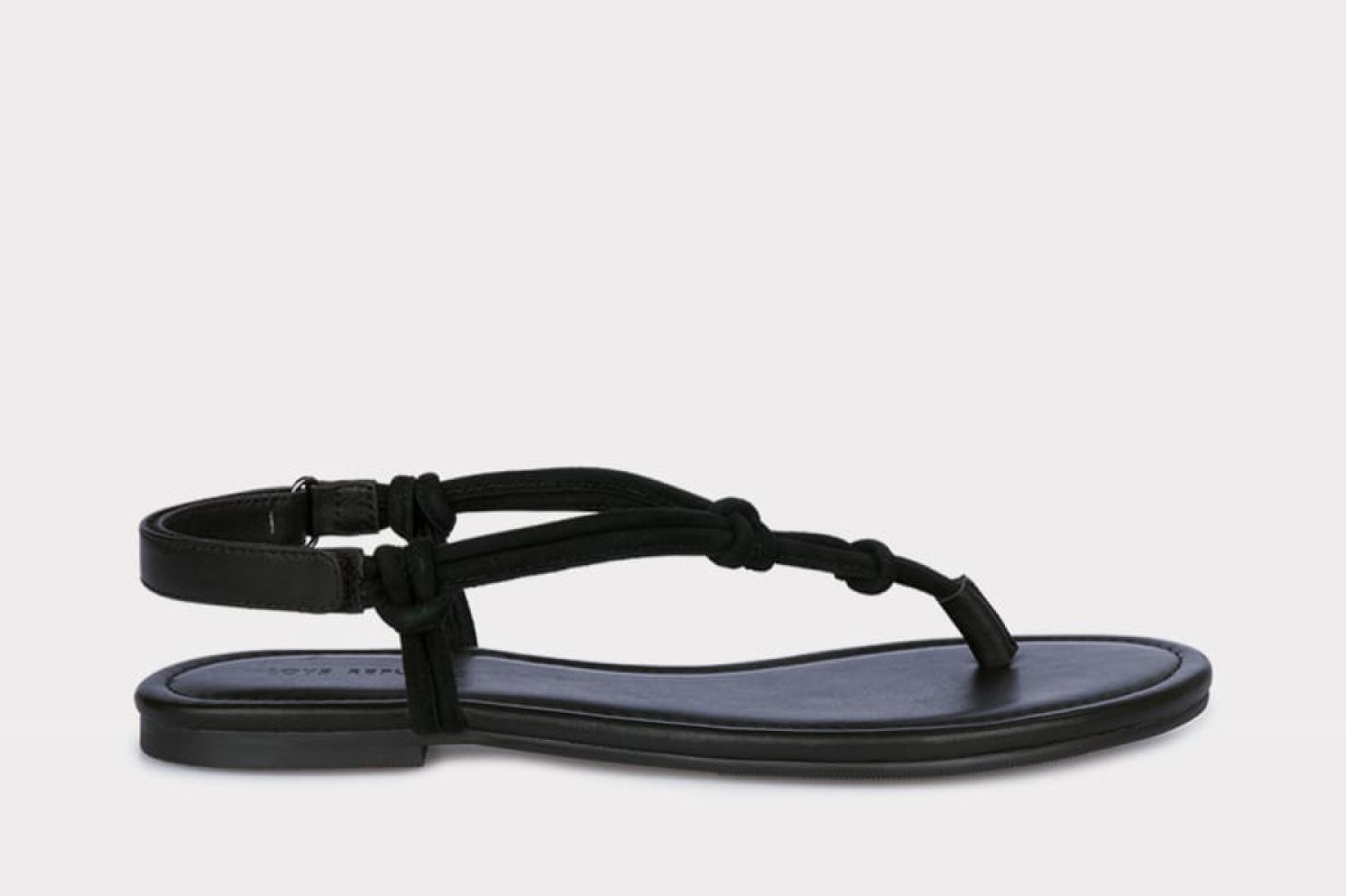 Sandals with Velcro strap, Love Republic, 6990 rub. (loverepublic.ru)