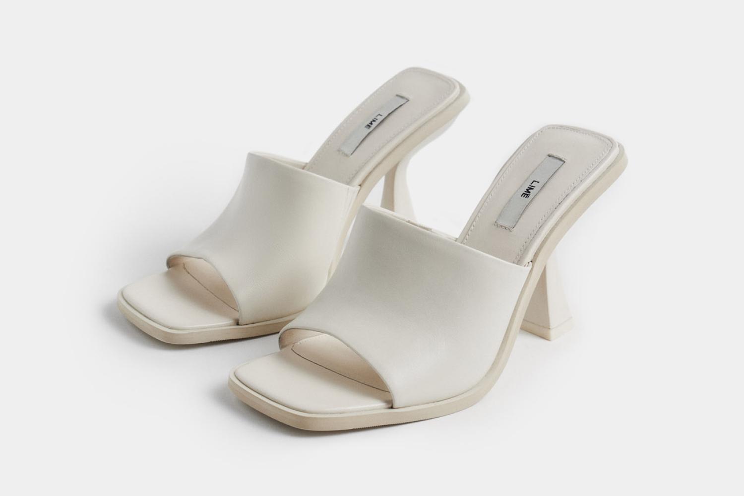 Leather high heel sandals, LIMÉ, RUB 3,999 (lime-shop.com)