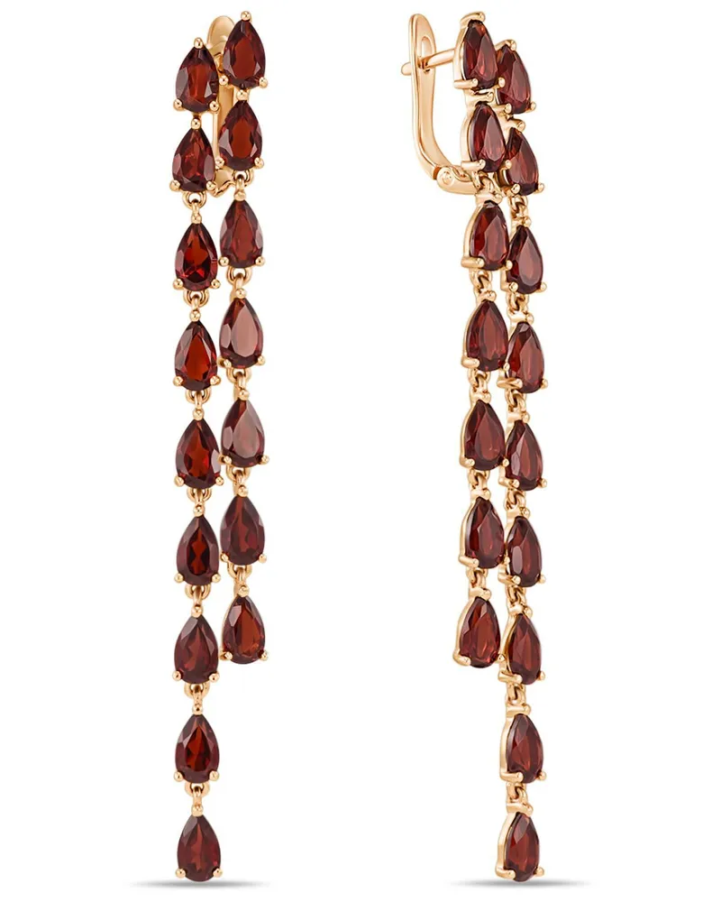 Earrings with garnets, Miuz Diamonds, from 59 115 rubles (Miuz Diamonds)