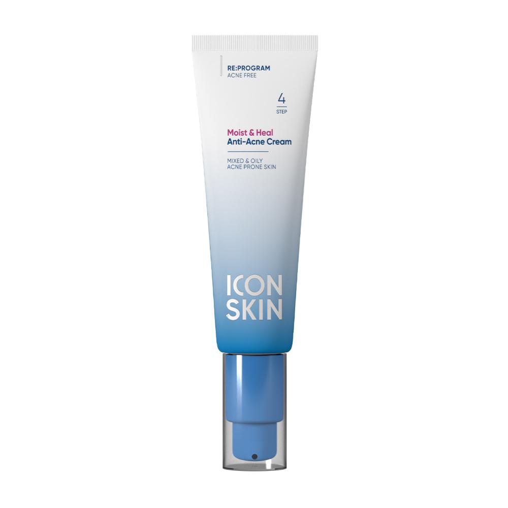 Moisturizing cream for acne-prone skin Moist & Heal, Icon Skin