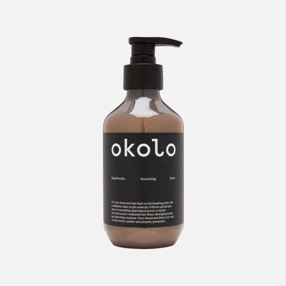 Smoothing conditioner for hair restoration Repairworks Smoothing Rinse, Okolo, 2300 rubles ("Golden Apple")