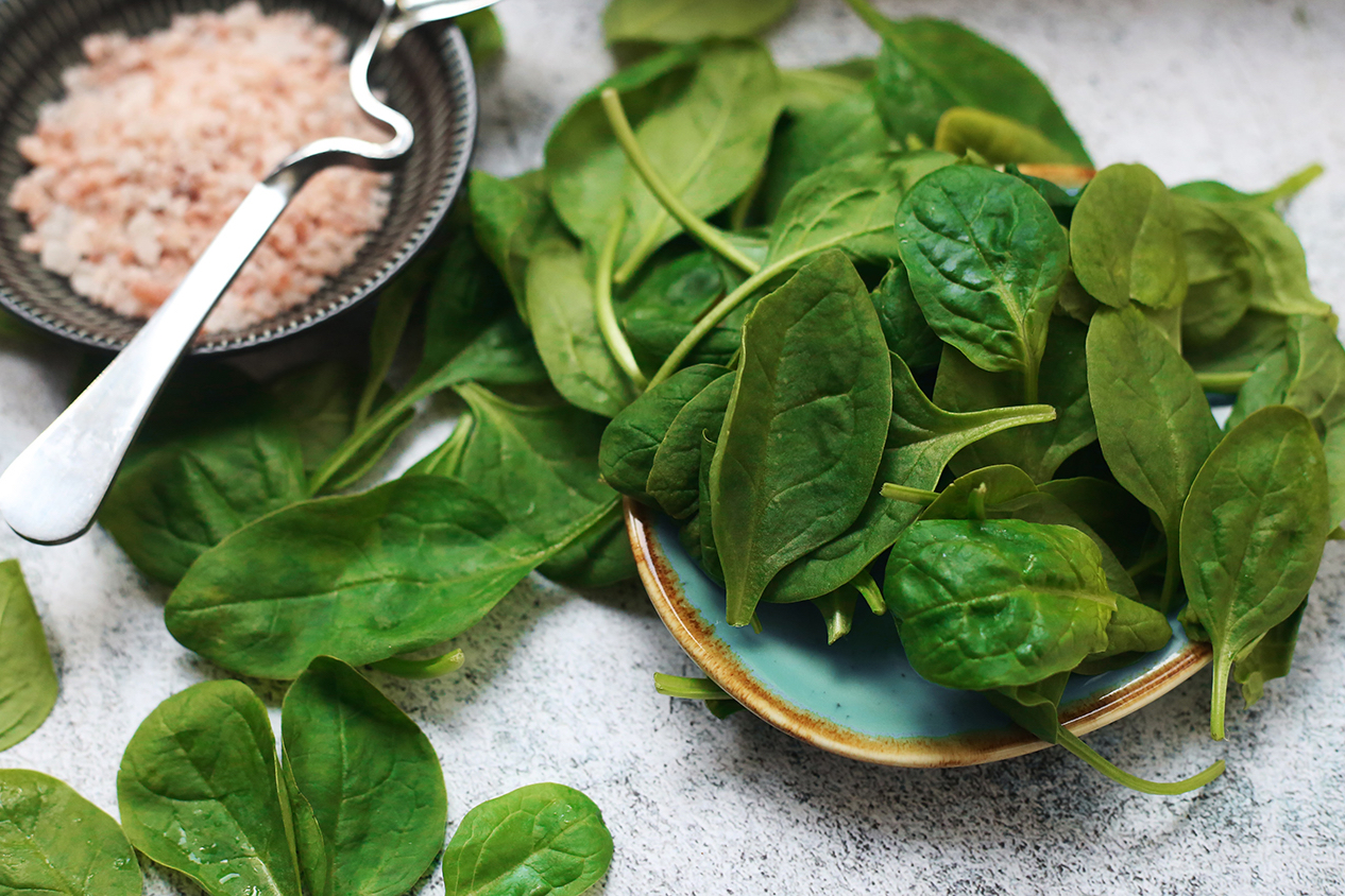 Doctors advise boiling spinach a little — this will help reduce the amount of oxalic acid, which interferes with iron absorption